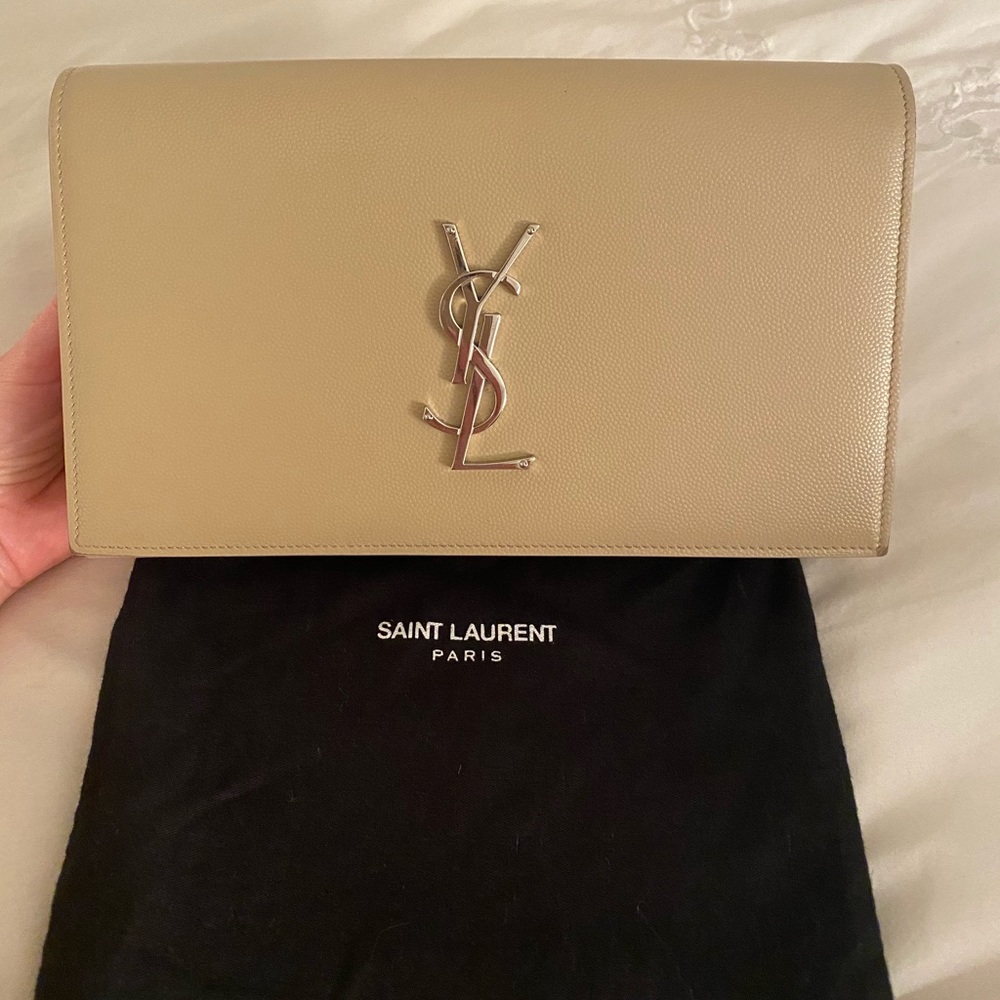 YSL Nude Clutch